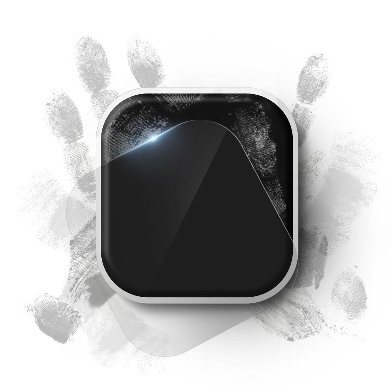 Apple Watch with fingerprints on it